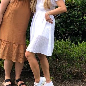 Hill house Athena white Swiss dot nap dress